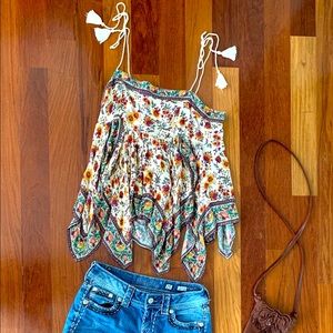 Floral tank top by American Eagle